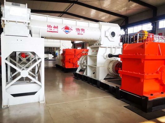 Two Stage Vacuum Extruder Cement Earth Brick Making Machine