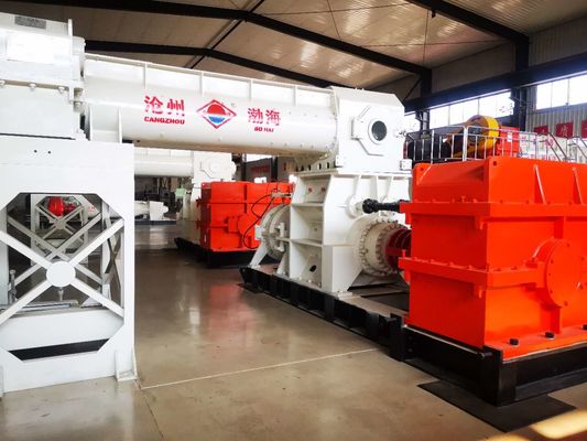 Two Stage Vacuum Extruder Cement Earth Brick Making Machine